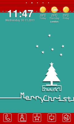 Скриншот приложения S Christmas Theme GO Launcher - №4