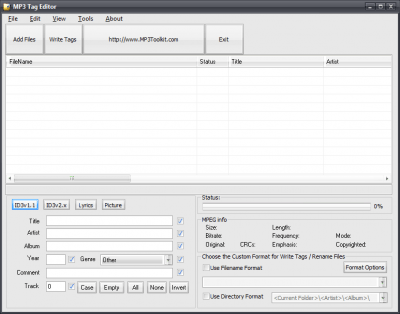 Скриншот приложения MP3 Toolkit - №6