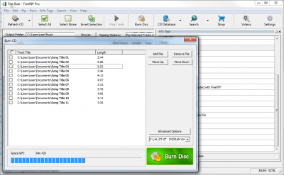 Скриншот приложения FreeRIP MP3 Converter - №4