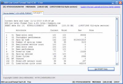 Скриншот приложения HDD Low Level Format Tool - №4