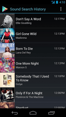 Скриншот приложения Sound Search for Google Play - №4