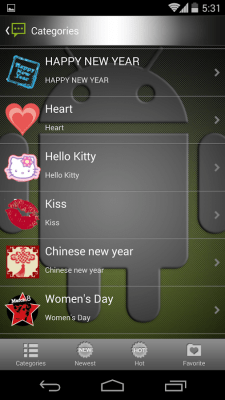 Скриншот приложения Handcent 6 Skin Android - №3