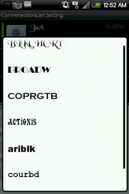 Скриншот приложения Handcent Font Pack4 - №3