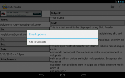 Скриншот приложения EML Reader FREE - №7