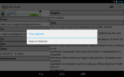 Скриншот приложения EML Reader FREE - №8