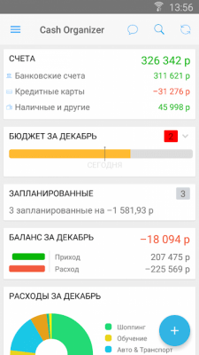Скриншот приложения Cash Organizer - учет расходов - №1