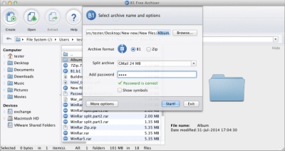 Скриншот приложения B1 Free Archiver - №6