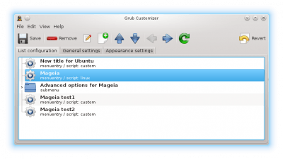 Скриншот приложения Grub Customizer - №3