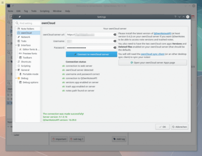 Скриншот приложения QOwnNotes для Linux - №3