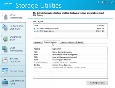 Скриншот приложения Toshiba Storage Utilities - №3