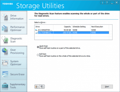 Скриншот приложения Toshiba Storage Utilities - №4