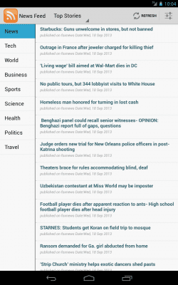 Скриншот приложения News Feed (RSS Reader) - №3