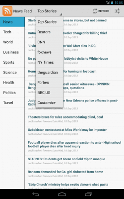 Скриншот приложения News Feed (RSS Reader) - №4