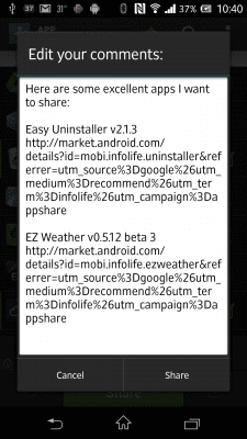 Скриншот приложения Apps Share - №4