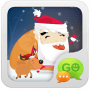 Скачать GO SMS Pro Santa Super Theme