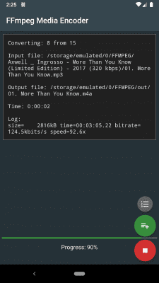 Скриншот приложения FFmpeg Media Encoder - №3