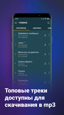 Скриншот приложения Zaycev.net - №4