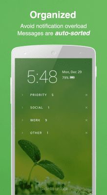 Скриншот приложения Echo Notification Lockscreen - №4