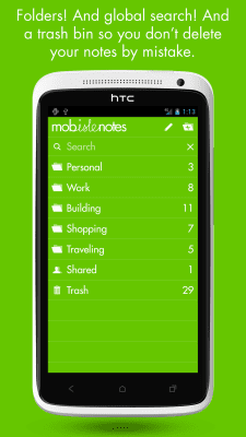 Скриншот приложения MobisleNotes - блокнот - №4