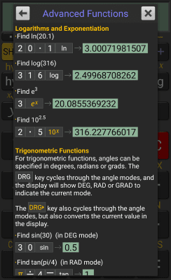 Скриншот приложения RealCalc Scientific Calculator - №5