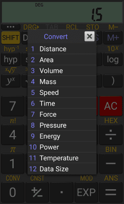 Скриншот приложения RealCalc Scientific Calculator - №6