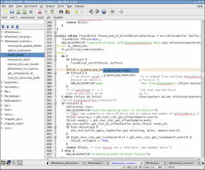 Скриншот приложения Bluefish Editor - №3