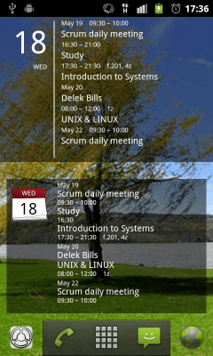 Скриншот приложения MYCOLORSCREEN Simple Calendar Widget - №3