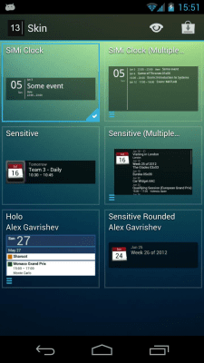 Скриншот приложения MYCOLORSCREEN Simple Calendar Widget - №5