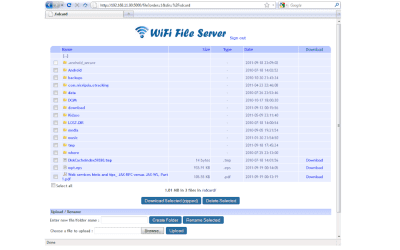 Скриншот приложения WiFi File Server - №5