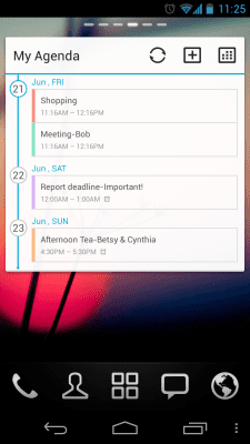 Скриншот приложения GO Calendar Widget - №2