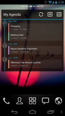 Скриншот приложения GO Calendar Widget - №5