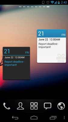 Скриншот приложения GO Calendar Widget - №8