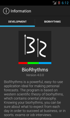 Скриншот приложения BioRhythms - №7