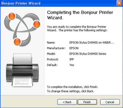 Скриншот приложения Bonjour Print Services for Windows - №4