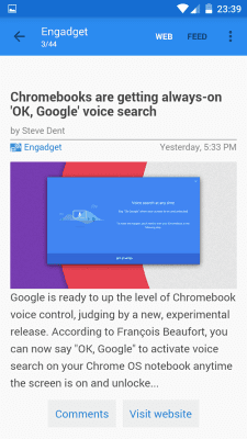 Скриншот приложения gReader | Feedly | News |  RSS - №7