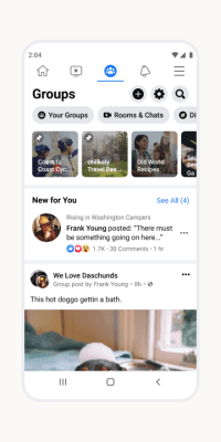 Скриншот приложения Facebook - №5