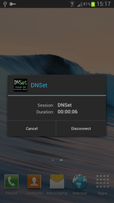 Скриншот приложения DNSet - №3