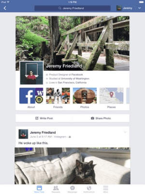 Скриншот приложения Facebook - №6